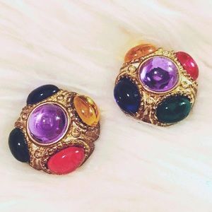 Vintage Jeweled Earrings ✨